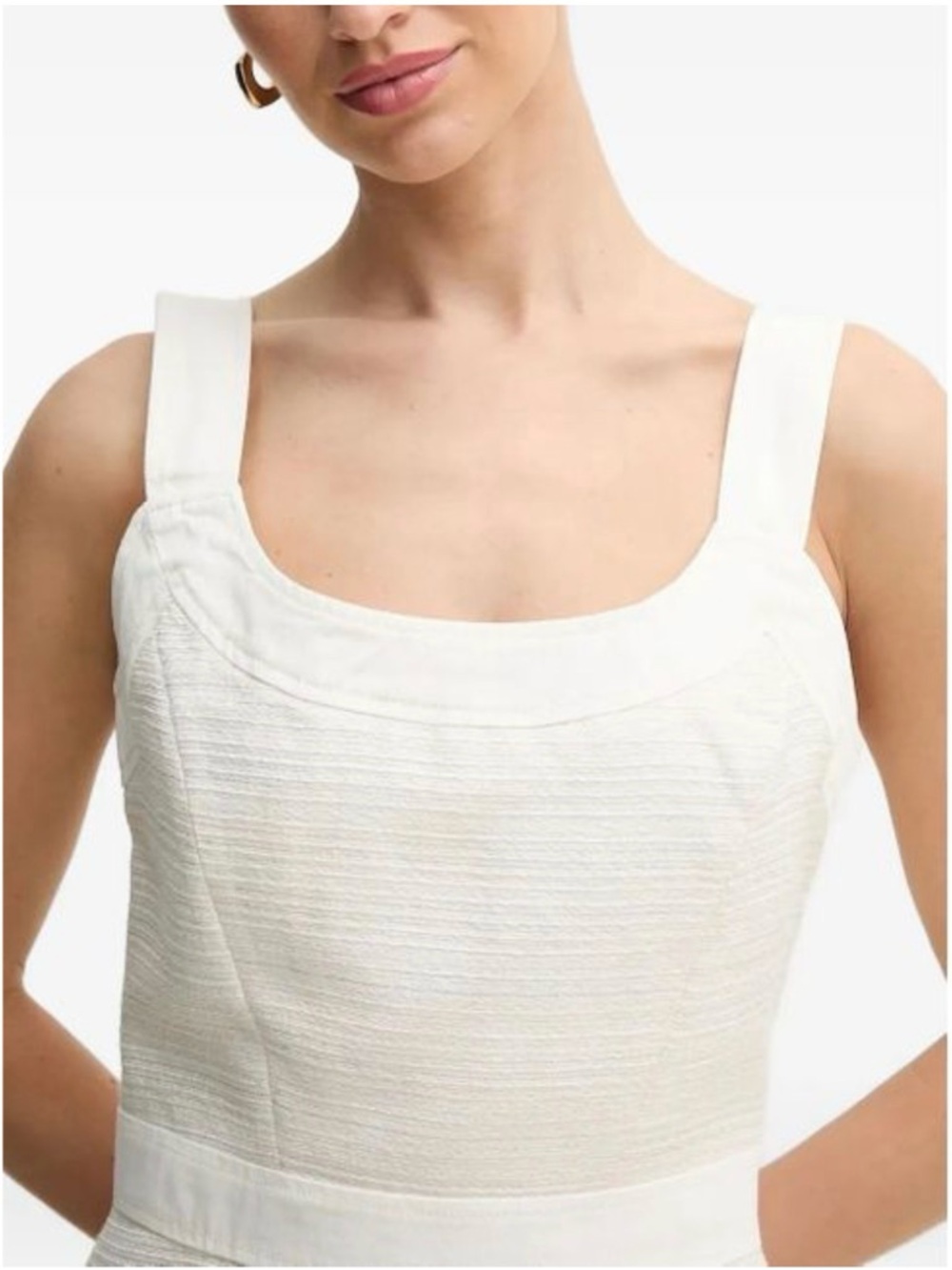 Guess Cream Textured Sleeveless Mini Dress - Picture 4 of 7